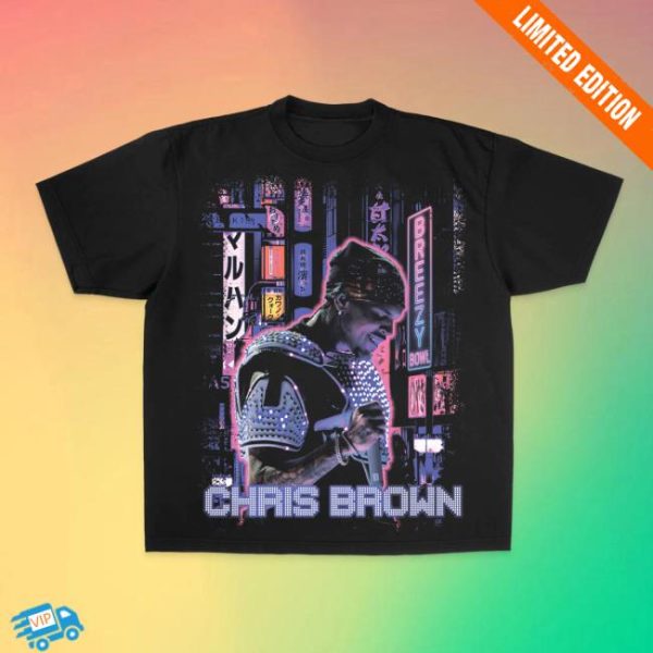 Shop Chris Brown Store Merch Breezy Bowl Xx Light Bright SS T-Shirt