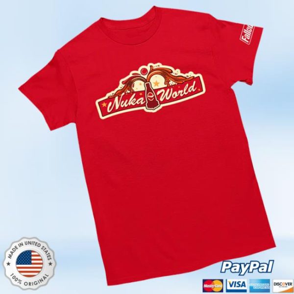 Official Bethesda Gear Store Merch Fallout Nuka World Logo Graphic Tee