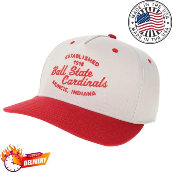 Gameday Spirit Store Merch Ball State Cardinals Legacy 2 Tone Snapback Hat