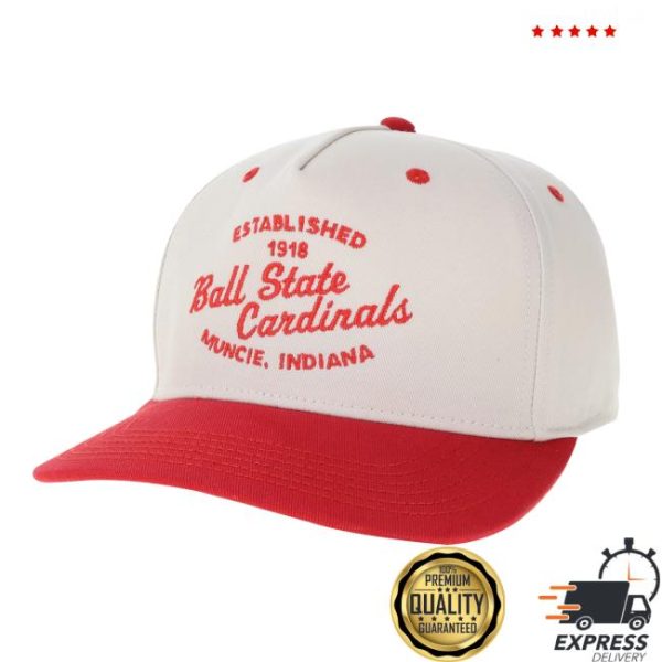 Gameday Spirit Store Merch Ball State Cardinals Legacy 2 Tone Snapback Hat
