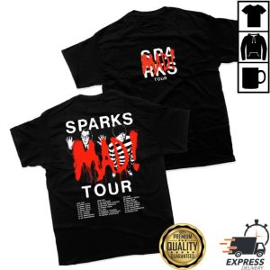 Allsparks Store Merch 2025 Mad Tour Black T-Shirt