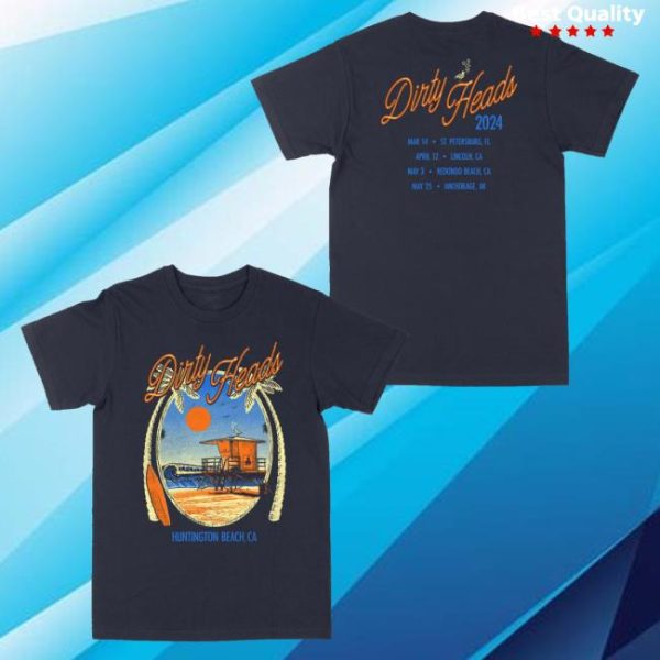 Dirty Heads Store Merch Off Duty Tour T-Shirt
