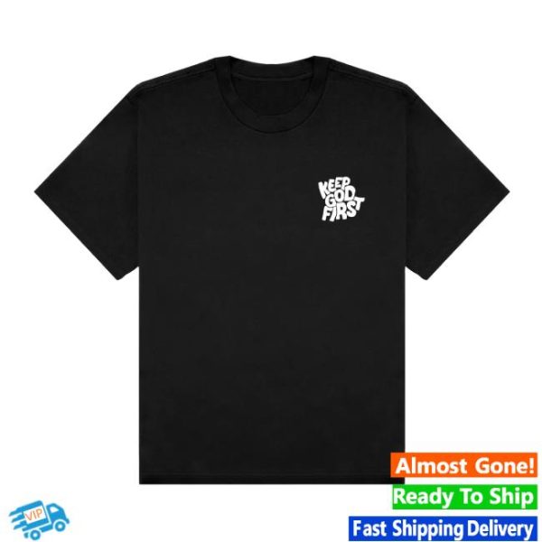 Red Letter Clothing Store Merch Keep God First Black Tee