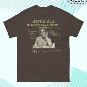 Status Quo Merch Store Shop Ma Kelly’s Greasy Spoon Anniversary Tee