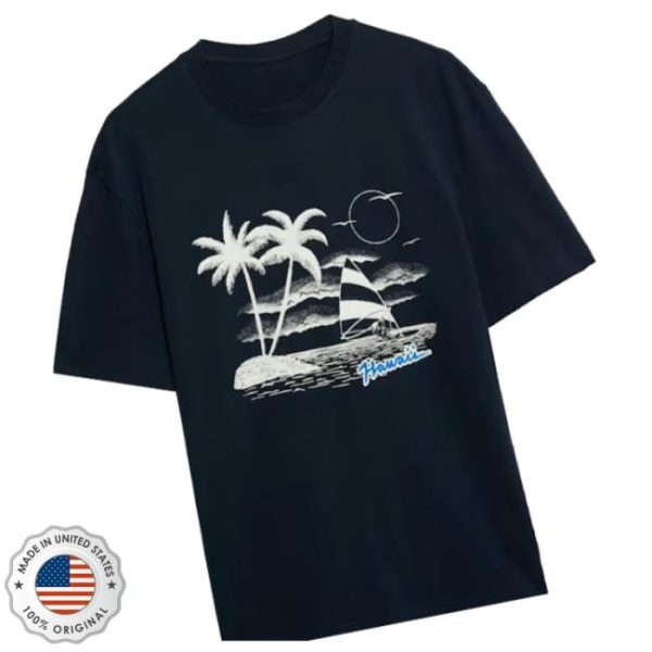 Marksandspencer Store Merch Cotton Rich Hawaii Graphic Crew Neck T-Shirt