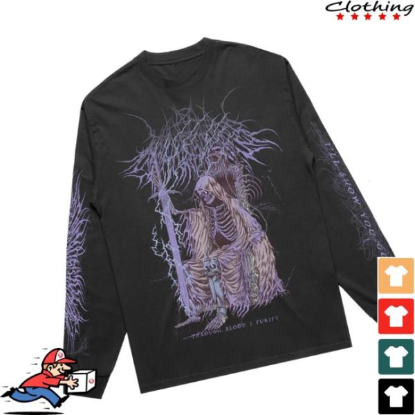 Merch Warfare Store Merch Skeleton King Black Long Sleeve