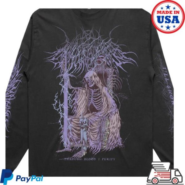 Merch Warfare Store Merch Skeleton King Black Long Sleeve