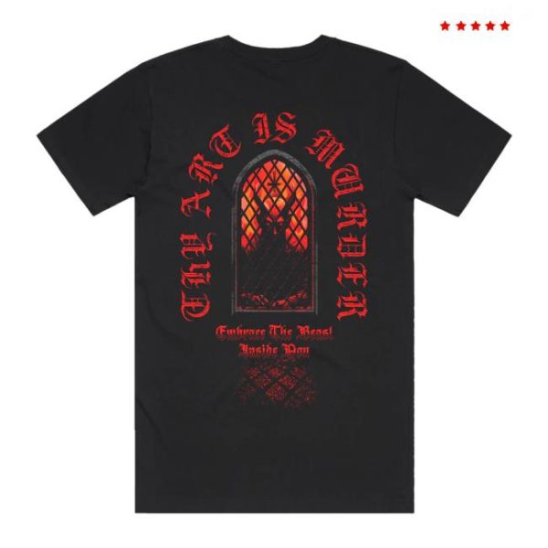 Merch Warfare Store Merch Embrace The Beast Black Tee