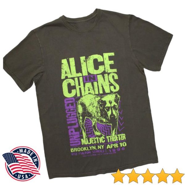 Cool Merch Store Rock Off Alice In Chains Unplugged Dog T-Shirt