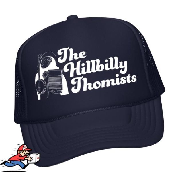 Hillbilly Thomists Store Merch Banjo Aquinas Trucker Hat