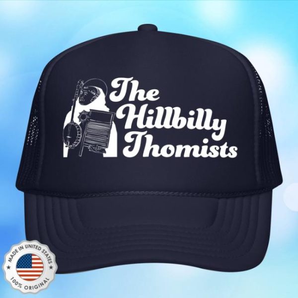Hillbilly Thomists Store Merch Banjo Aquinas Trucker Hat