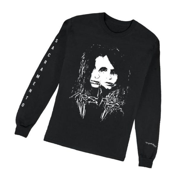 Chelseawolfe Mrs Piss Caroline Vitelli Faces Long Sleeve Tee