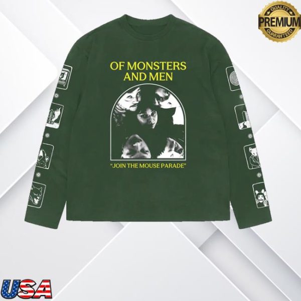 Omam Merch Store Shop Join The Mouse Parade Green Long Sleeve