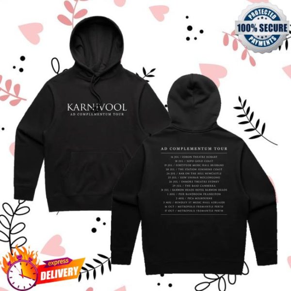 24Hundred Merch Store Karnivool Ad Complementum Tour Hood Black
