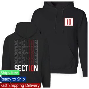 Section 10 Merch Store Shop Repeating Hoodie