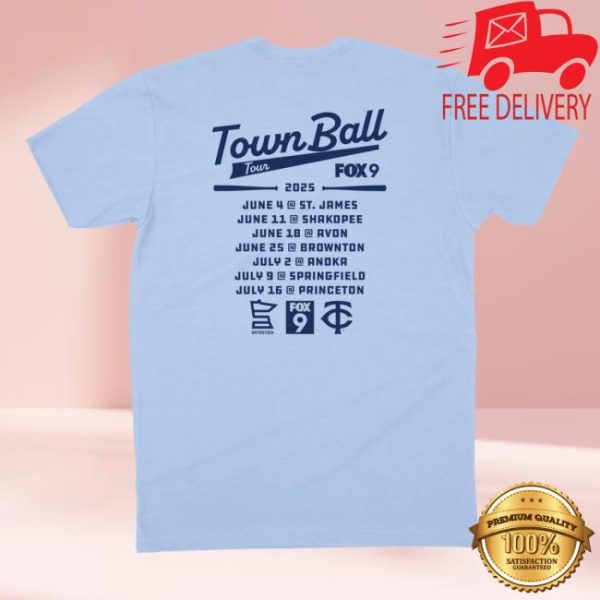 Sotastick Co Store Merch Fox 9 Town Ball Tour 2025 T-Shirt