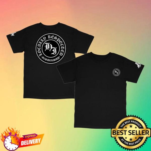 808 All Day Merch Store Shop 808Allday Black Respected T-Shirt