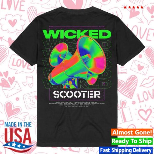 Scooter Merch Store Shop Wicked Megaphone Tshirt