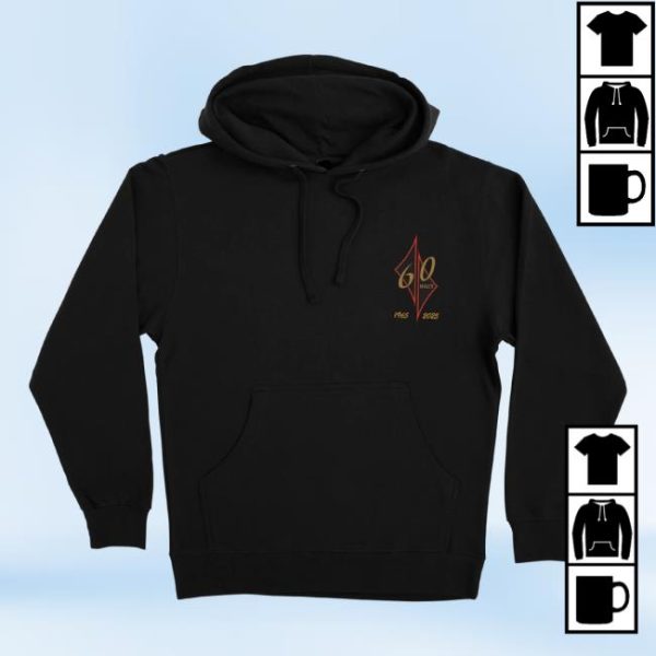 Santa Cruz Skateboards Store Merch Diamond Mens Haut 60Th Hoodie