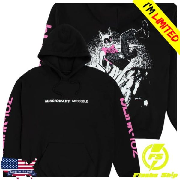 Blink182 Store Merch Missionary Impossible Tour Hoodie