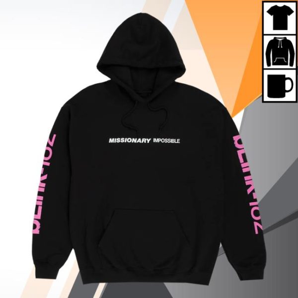 Blink182 Store Merch Missionary Impossible Tour Hoodie