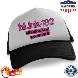 Blink182 Store Merch Missionary Impossible Tour Trucker Hat