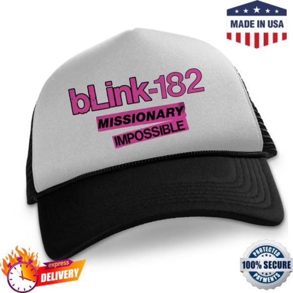 Blink182 Store Merch Missionary Impossible Tour Trucker Hat