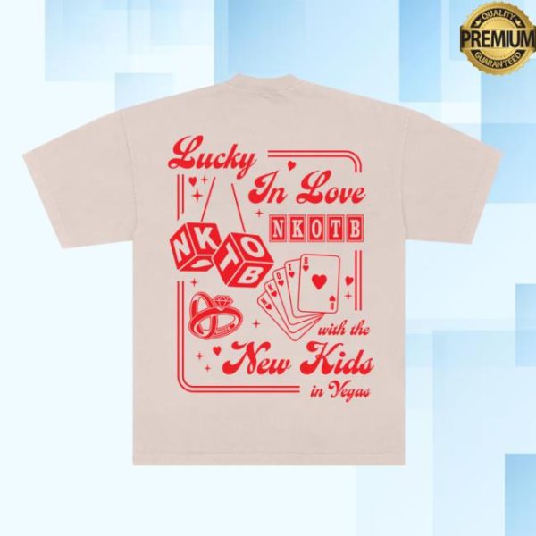 New Kids On The Block Store Merch Lucky In Love Las Vegas Tee