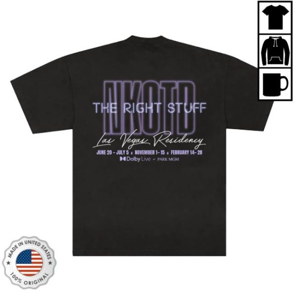 New Kids On The Block Store Merch The Right Stuff Residency Tee