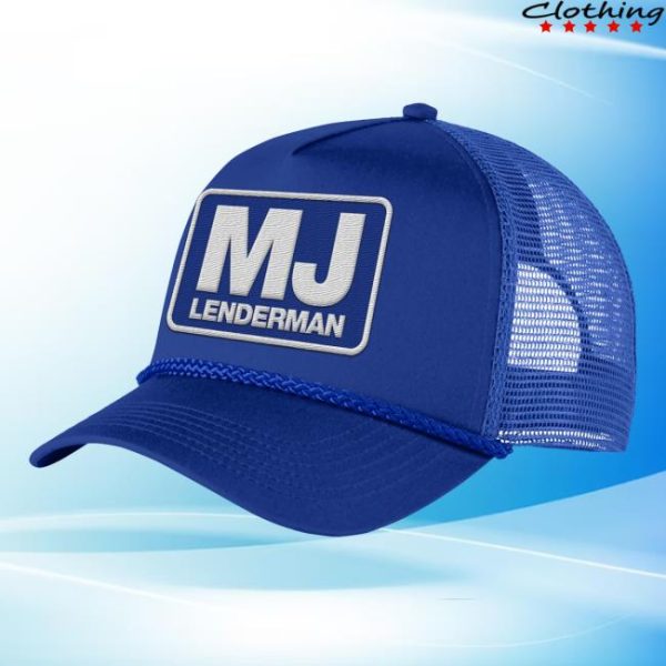 Mj Lenderman Store Merch Logo Patch Blue Hat