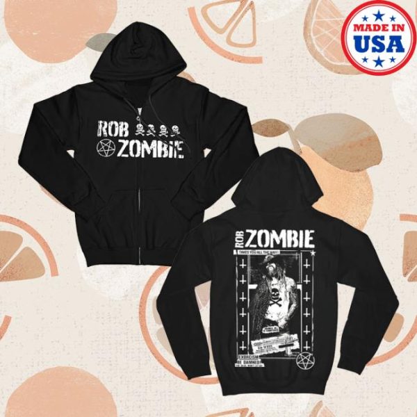 Rob Zombie Store Merch Devil Movie Zip Hoodie