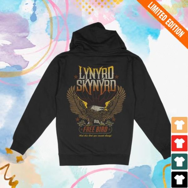 Lynyrd Skynyrd Store Merch Free Bird Zip Up Hoodie
