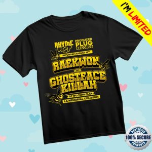 Producerpluguni Store Merch Raekwon X Ghostface Killah Rhyme Fest 2025 Exclusive T Shirt