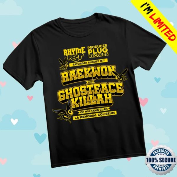 Producerpluguni Store Merch Raekwon X Ghostface Killah Rhyme Fest 2025 Exclusive T Shirt