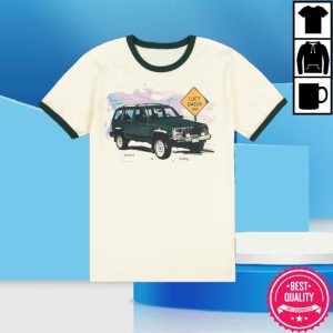 Lucy Dacus Merch Store Green Truck Ringer Tee
