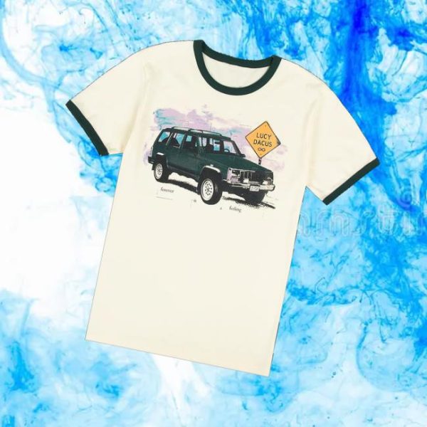 Lucy Dacus Merch Store Green Truck Ringer Tee