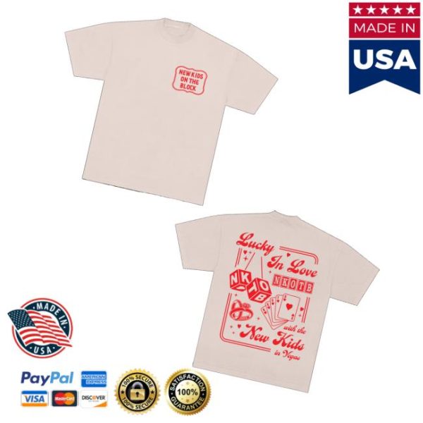 New Kids On The Block Merch Store Lucky In Love Las Vegas Tee