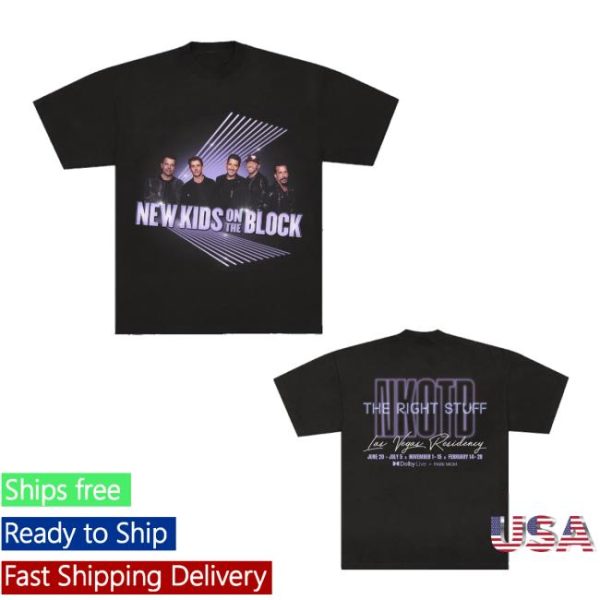 New Kids On The Block Merch Store The Right Stuff Residency Tee