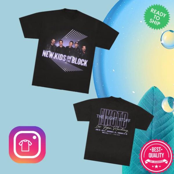 New Kids On The Block Merch Store The Right Stuff Residency Tee