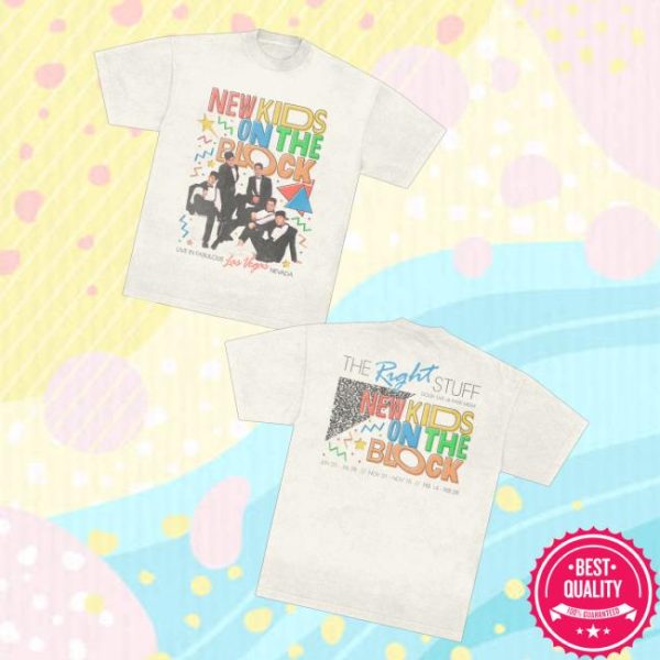 New Kids On The Block Merch Store The Right Stuff Las Vegas Vintage Photo Tee