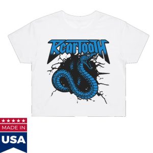 Beartooth Band Merch Store Blue Snake Crop Top