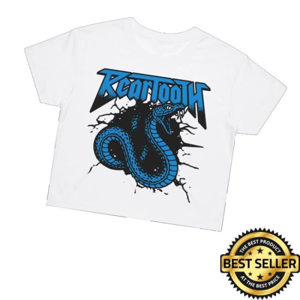 Beartooth Band Merch Store Blue Snake Crop Top