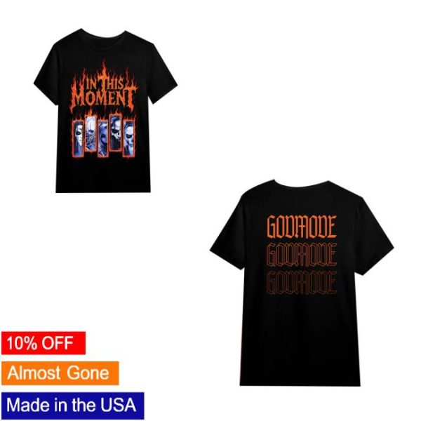 In This Moment Official Merch Store Bar Band Fire Tee