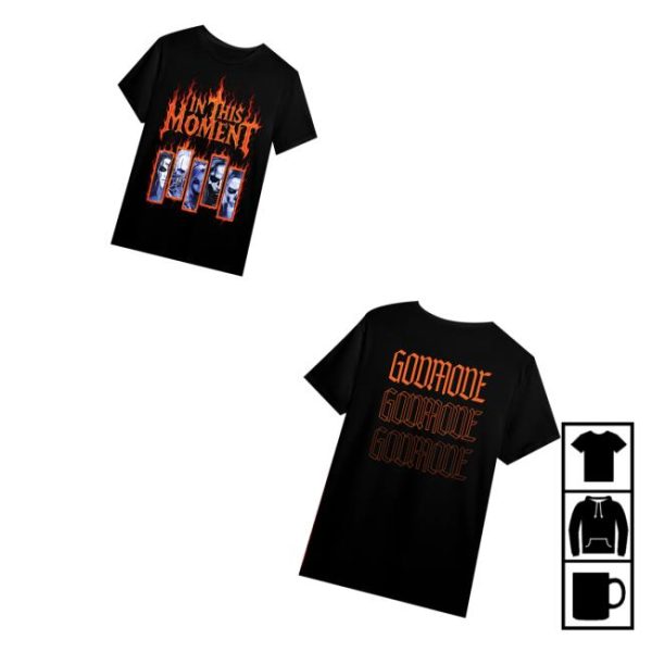 In This Moment Official Merch Store Bar Band Fire Tee