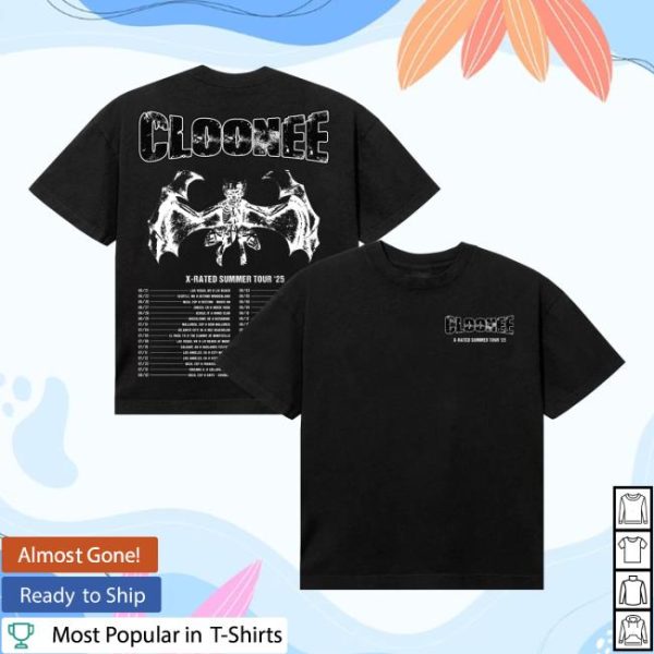 Hellbent Records Merch Store Shop Cloonee X-Rated Summer 25 Tour Tee