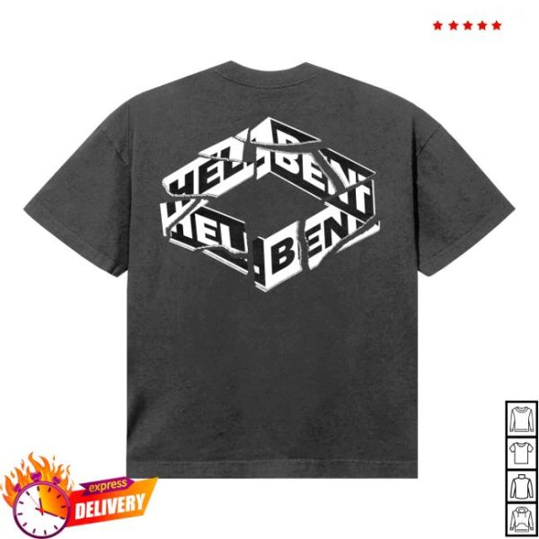 Hellbent Records Merch Store Shop Ripped Hellbent Logo Tee