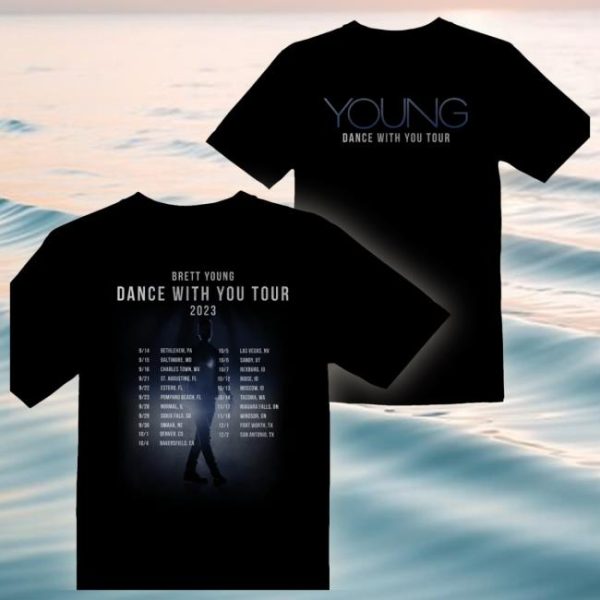 Brett Young Music Store Merch Dance With You Tour Tee