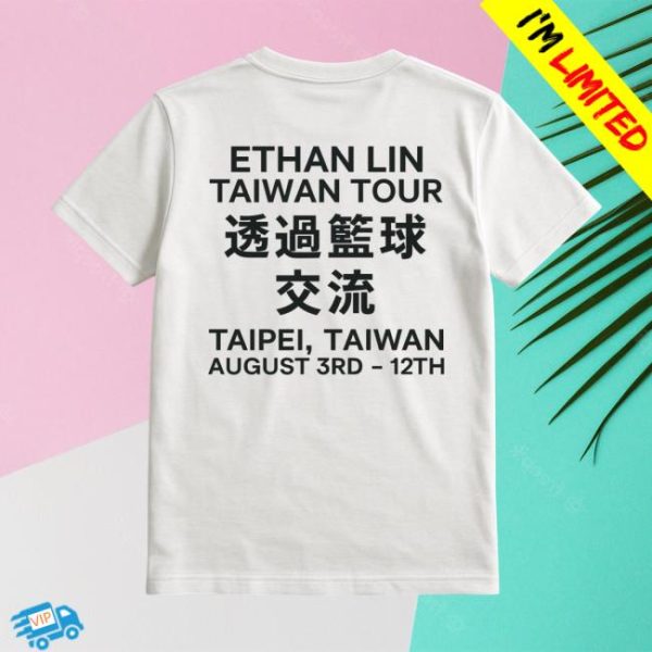 Njhooprecruit Store Merch Ethan Lin Taiwan Tour White T-Shirt