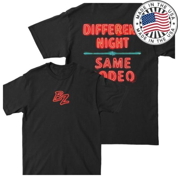 Bailey Zimmerman Music Store Merch Dnsr Neon Sign Black Tee