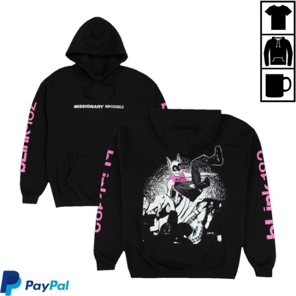 Blink 182 Store Merch Shop Missionary Impossible Tour Hoodie